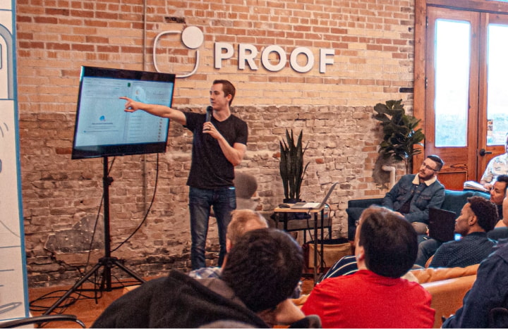 A presentation ceremony